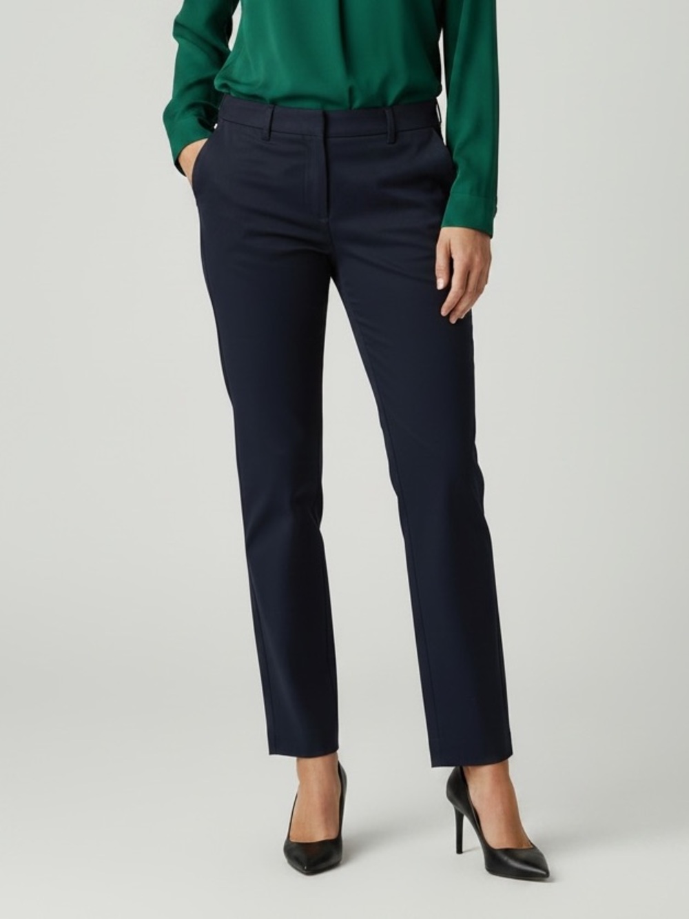 Lauren Ralph Lauren Navy Ankle Pants